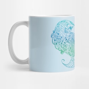 Pisces Fish Heart Shape Boho Mug